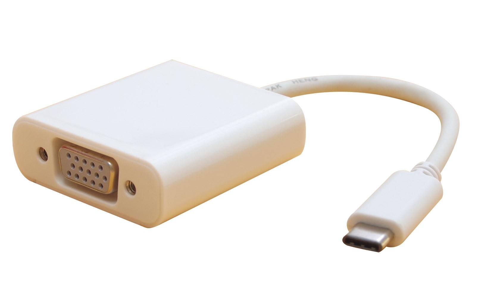 Adaptateur USB3.1 type C mâle vers VGA Femelle - 0.2m - EOL
