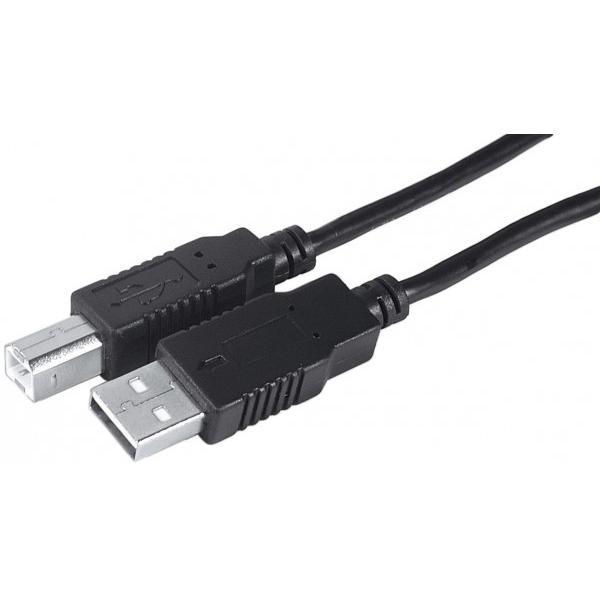Cordon USB 2.0 A-B M / M - AWG28/24 - Noir - 5m