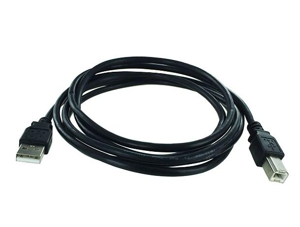 Cordon USB 2.0 A-B M / M - AWG28/24 - Noir - 1.8m