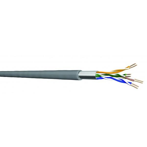 DRAKA - Câble monobrin - Cat5e F/UTP - 4 paires LSHF gris - 305m