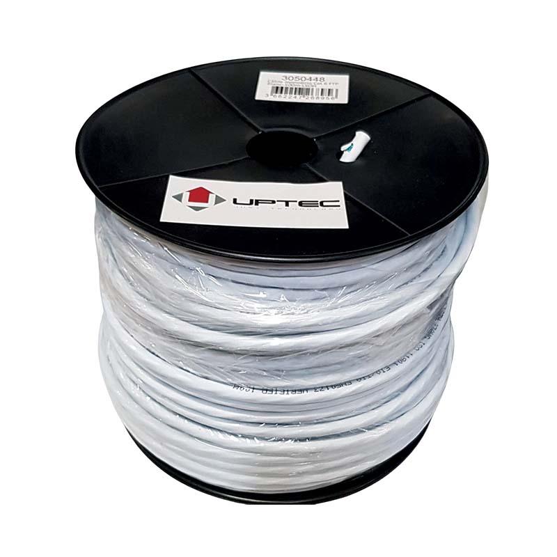 UPTEC - Câble monobrin - Cat6 FTP - 4 paires LSOH blanc - 100m