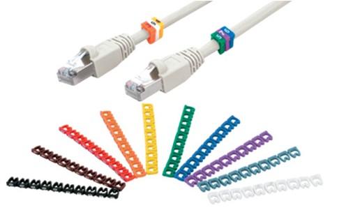 Lot 10 couleurs x 10 bagues marquages (de 0 à 9) pour câbles 4-6mm
