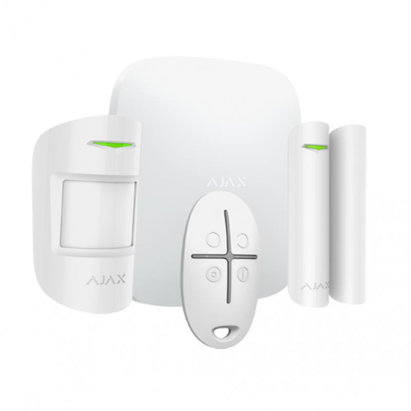AJAX - KIT Hub2 - Détecteurs mouv&ouverture - Télécommande - Blanc