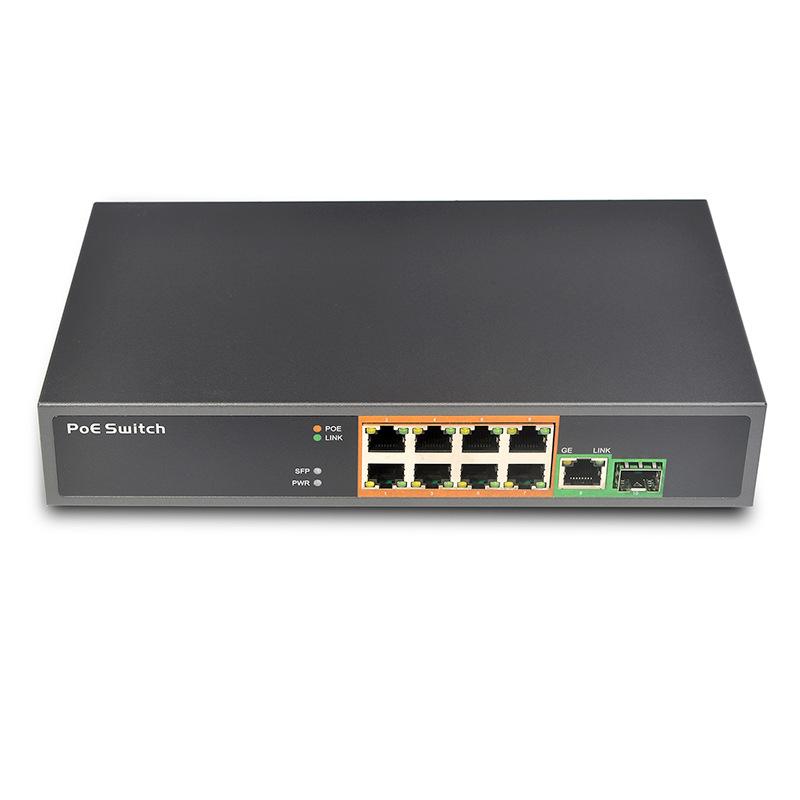 UPTEC VIEW - Switch PoE 8ports 150W 100Mb 100m +1port Gbit +1xSFP EOL