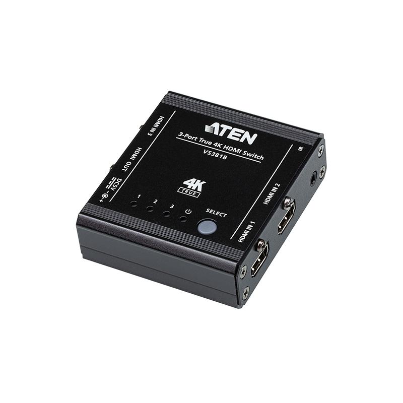 ATEN - VS381B - Switch HDMI 3 ports True 4K - EOL