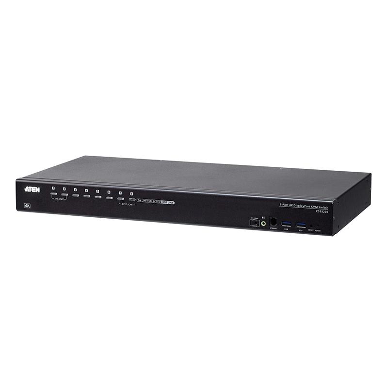 ATEN - CS19208 - Commutateur KVM DisplayPort 4K - 8 ports USB 3.0
